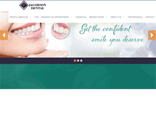 Tablet Screenshot of jacobsondental.com